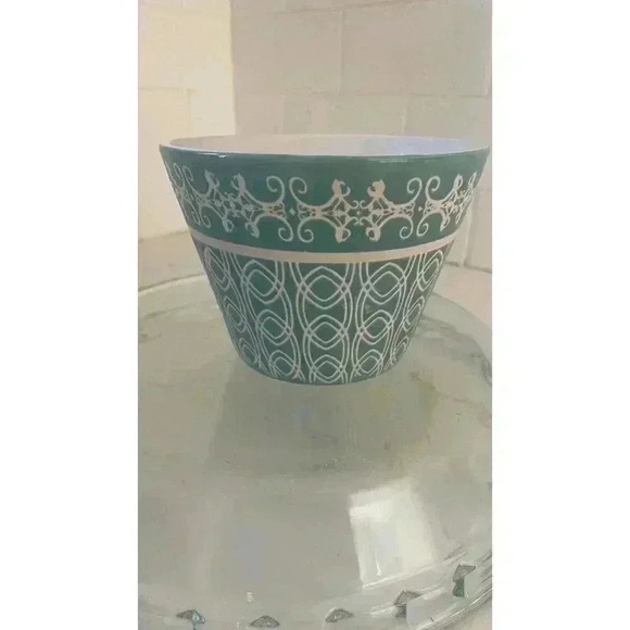 Mulberry Home Collection Tiffany Blue & White Geometric Wide Mouth Coffee Mug - Picture 3 of 7
